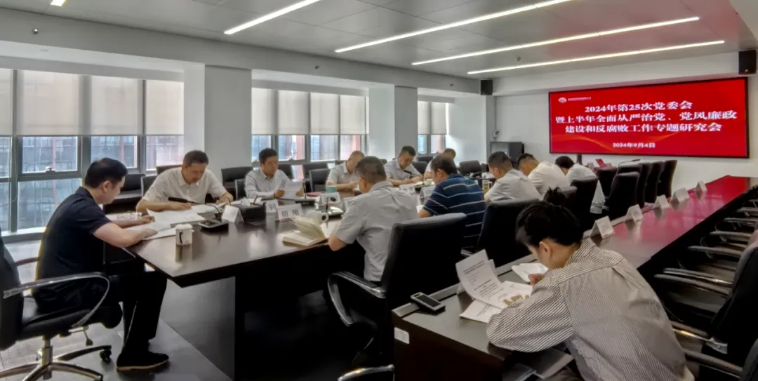 公司召開2024年上半年全面從嚴治黨、黨風廉政建設和反腐敗工作專題研究會